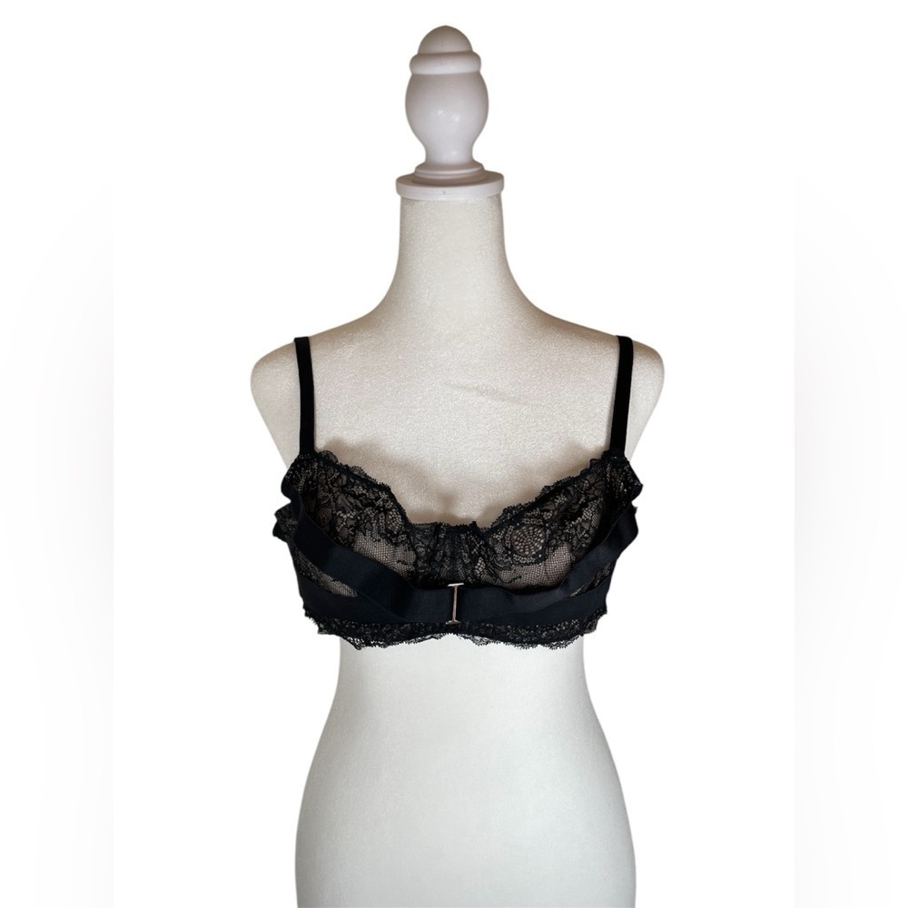 Adore Me Elegant Black Lace Bra